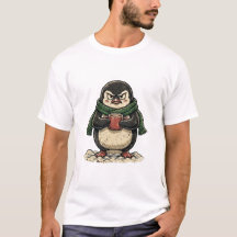 Pingüino Gruñón Con Cacao Caliente, Invierno Diver
