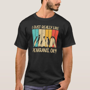 Camiseta Pingüino Guay Para Hombres Emperador Pájaro Pingüi