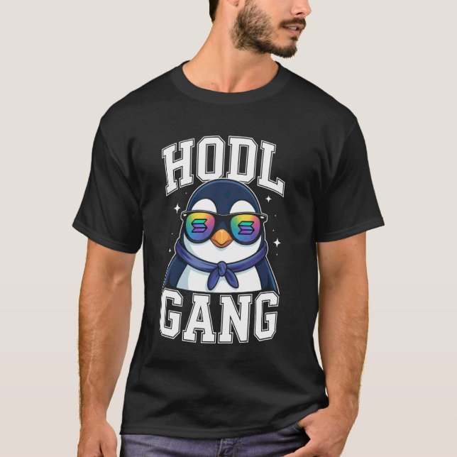 Camiseta Pingüino HODL de Solana (Anverso)