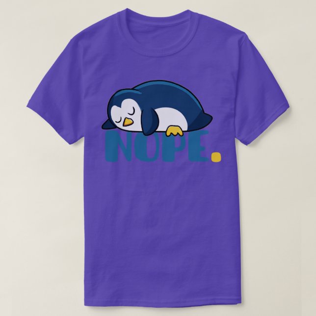 Camiseta pingüino holgazán 3 (Diseño del anverso)