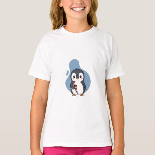 Camiseta Pingüino Infantil Día Lluvioso Adorable