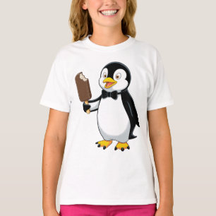 Camiseta Pingüino Lindo con Diseño de Dibujos Animados de H