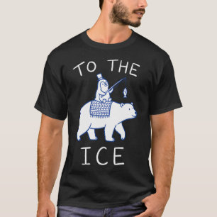Camiseta Pingüino Lindo Montando Oso Polar
