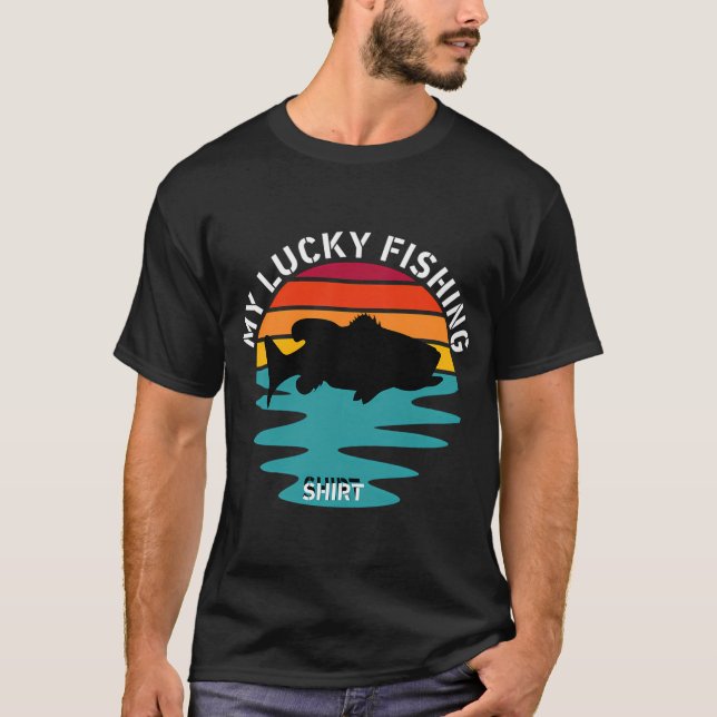 Camiseta Pingüino Lindo Pescando (Anverso)