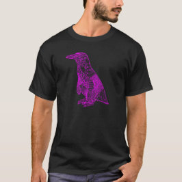 Camiseta Pingüino magenta
