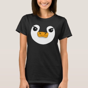 Camiseta Pingüino malvado de cara a disfraz de Halloween pi