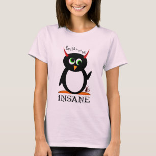 Camiseta Pingüino malvado loco