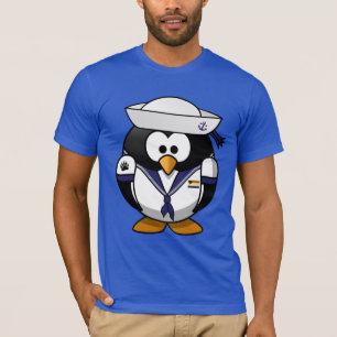 Camiseta Pingüino marinero con motivos de orgullo gay - cam
