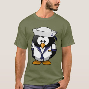 Camiseta Pingüino marinero con motivos de orgullo gay - cam