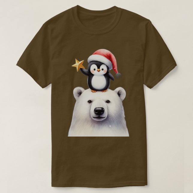Camiseta Pingüino navidad (Diseño del anverso)
