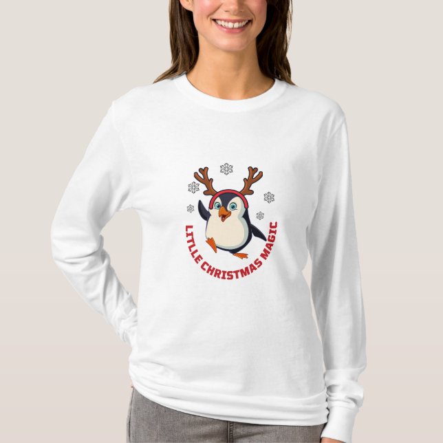 Camiseta Pingüino navidad (Anverso)