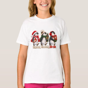 Camiseta Pinguino Navideño Adorable Anade Ho Ho