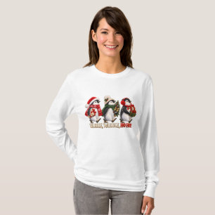 Camiseta Pinguino Navideño Adorable Bambolea Ho Ho