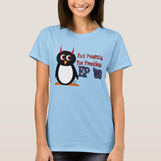 Camiseta Pingüino para el presidente 2008 (Anverso)