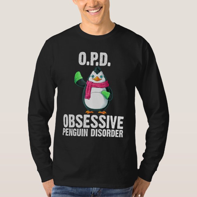 Camiseta Pingüino Para Hombres Mujeres Animales De Invierno (Anverso)