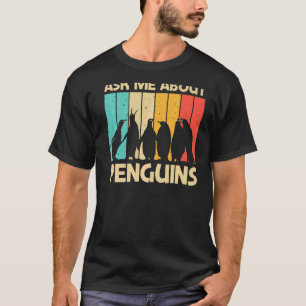 Camiseta Pingüino Para Hombres Mujeres Pingüinos Retro Anim