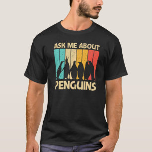 Camiseta Pingüino Para Hombres Mujeres Pingüinos Retro Anim