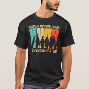 Camiseta Pingüino Para Hombres Pingüino Retro Animal De Páj
