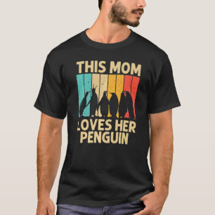 Camiseta Pingüino Para Mamá Mama Pingüino Retro De Animales