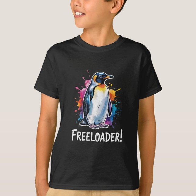 Camiseta Pinguino Parásito Resiste Política (Anverso)