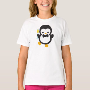Camiseta Pingüino, Pingüino Con Champagne, Fiesta