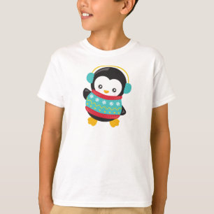 Camiseta Pingüino, Pingüino Con Suéter, Esposas De Oídos