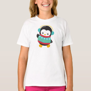 Camiseta Pingüino, Pingüino Con Suéter, Esposas De Oídos