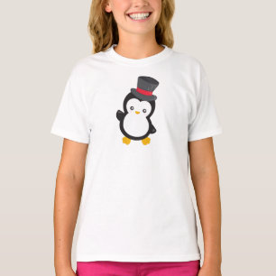 Camiseta Pingüino, Pingüino, Sombrero Superior