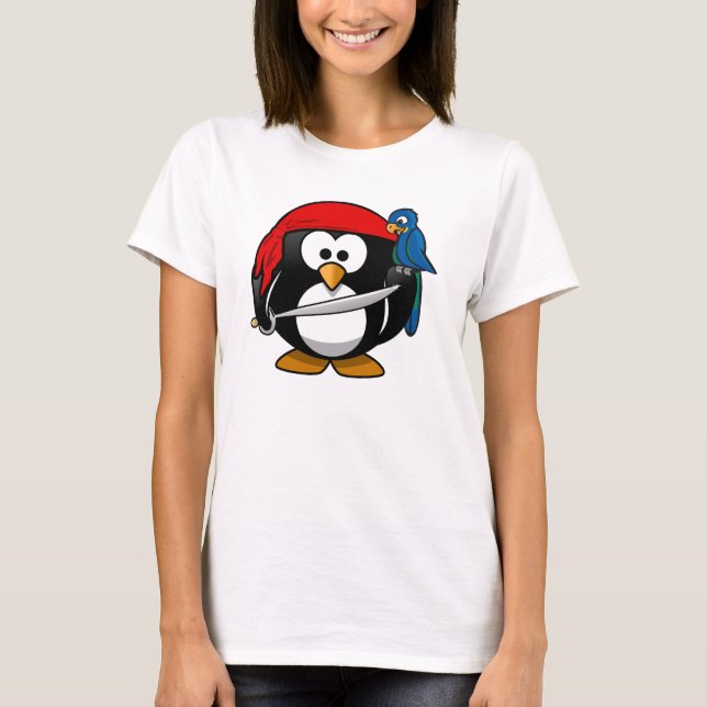 Camiseta Pingüino pirata (Anverso)