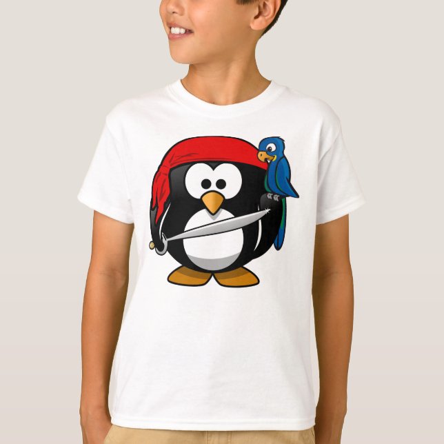 Camiseta Pingüino pirata (Anverso)