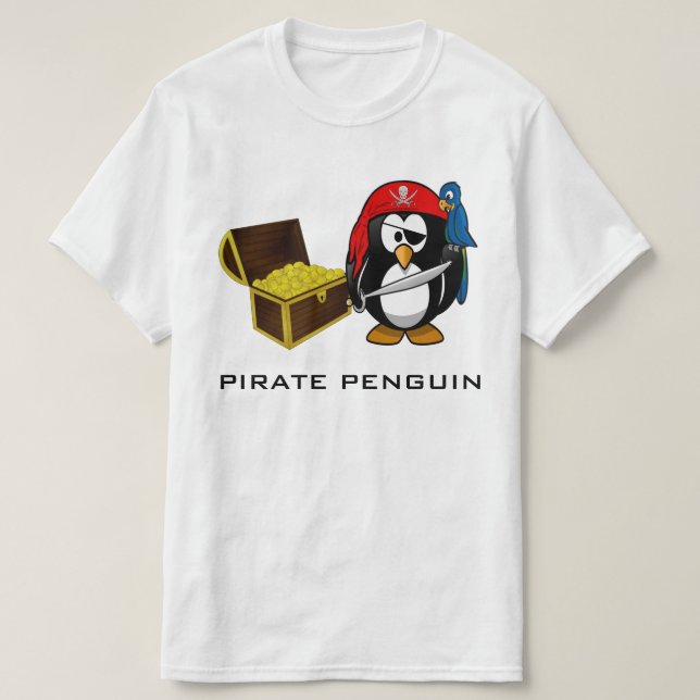 Camiseta Pingüino pirata (Diseño del anverso)