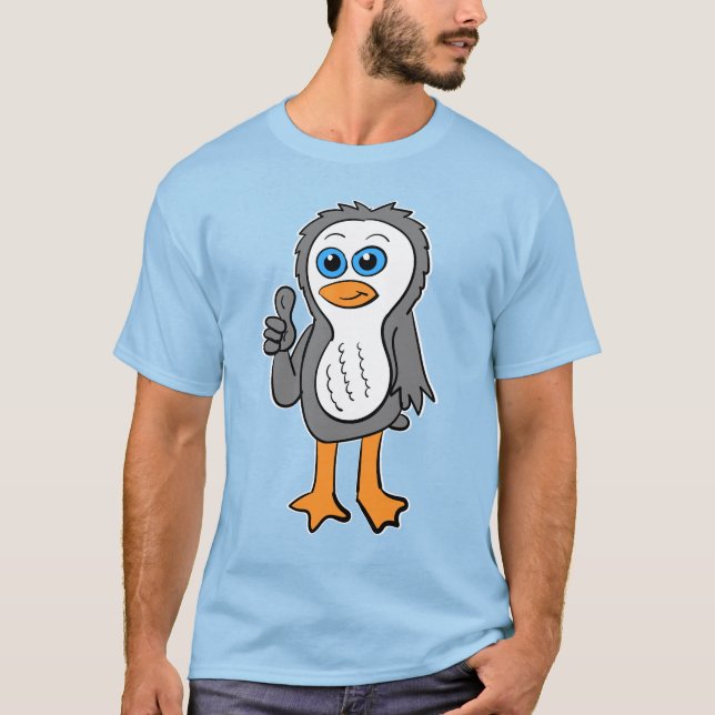 Camiseta Pingüino Pulgar Arriba (Anverso)