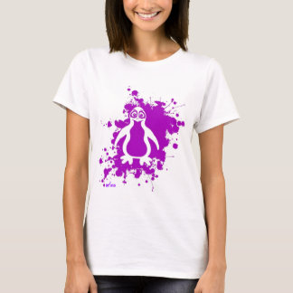 Camiseta Pingüino púrpura
