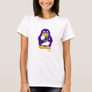 Camiseta Pingüino púrpura