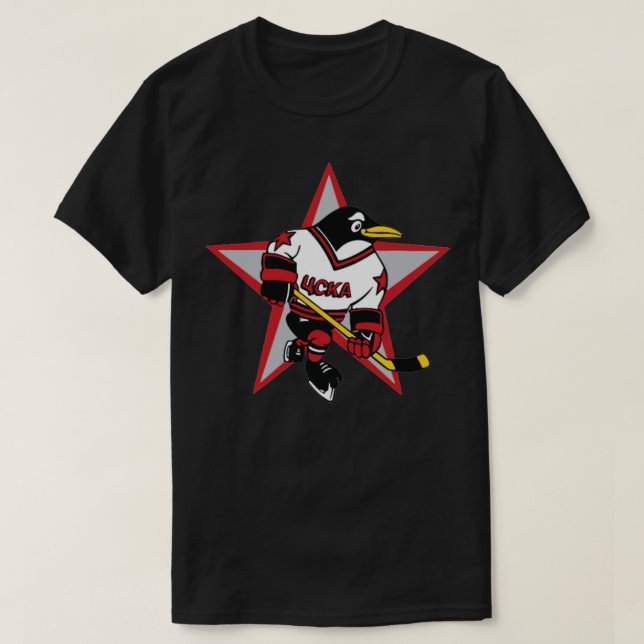 Camiseta Pingüino Rojo 1990&x27;s Pingüinos Ruso Pullover (Diseño del anverso)