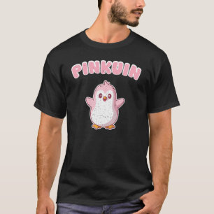 Camiseta Pingüino Rosa Pinguino Divertido Lindo Juego de Pa