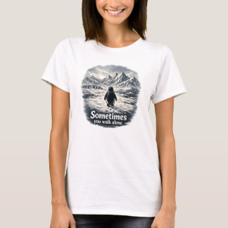 Camiseta Pingüino Solitario en Horizonte Helado