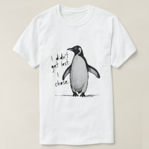 Camiseta Pingüino Solitario – No Me Perdí, Elegí