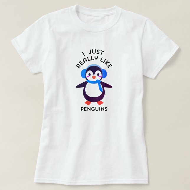 Camiseta Pingüino suave (Diseño del anverso)