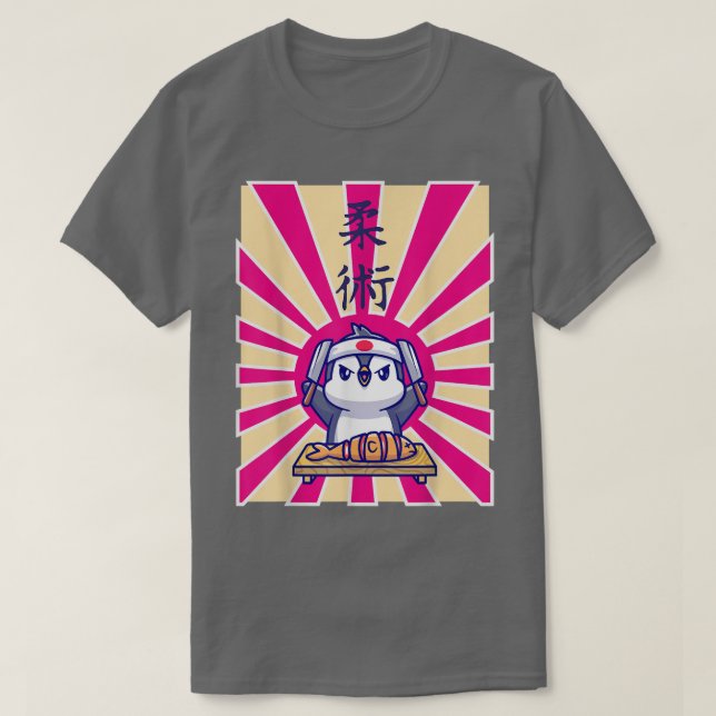 Camiseta Pingüino Sushi Kawaii Divertido Anime (Diseño del anverso)