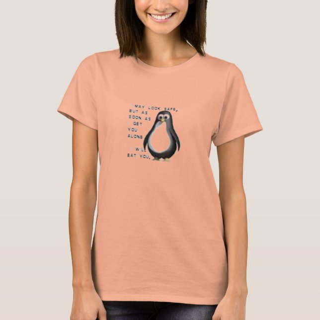 Camiseta ¡Pingüino tonto! (Anverso)