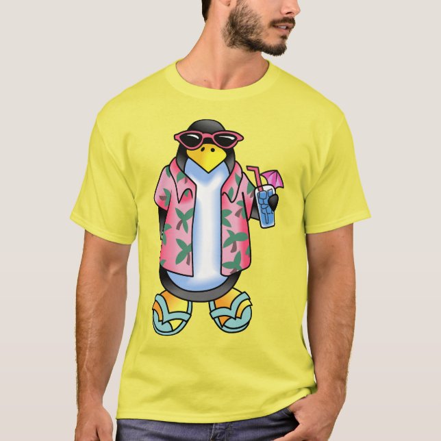 Camiseta Pingüino tropical (Anverso)
