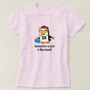 Camiseta Pinguino Turista Aventura Un Aleteo