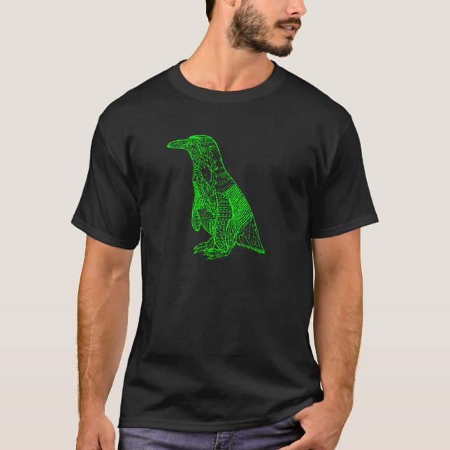 Camiseta Pingüino verde (Anverso)