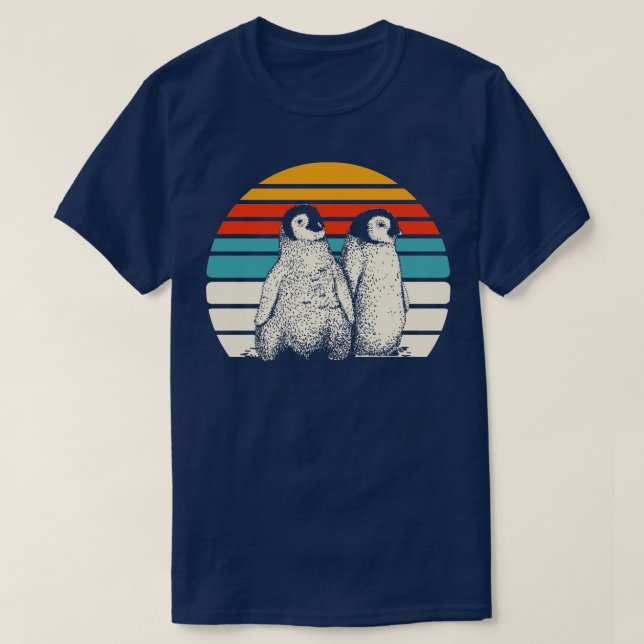 Camiseta Pingüino vintage (Diseño del anverso)
