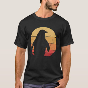 Camiseta Pingüino Vintage Retro 80 Años 70 Amanecer de Ping