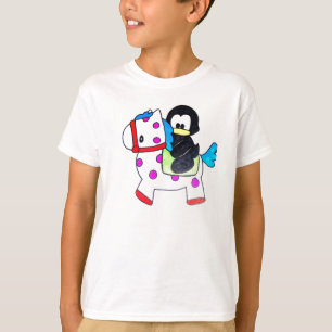 Camiseta pingüino y caballo