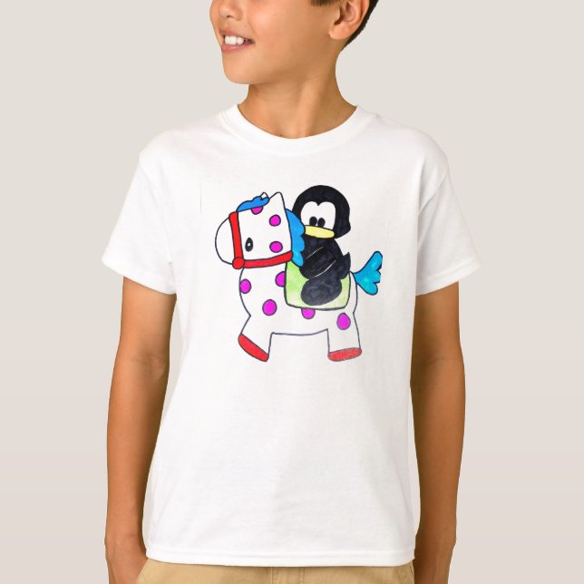 Camiseta pingüino y caballo (Anverso)