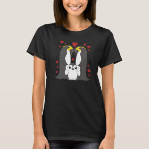 Camiseta Pingüino Zoológico Animal Corazón de Pájaro Antárt