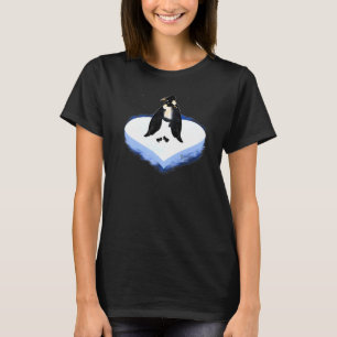 Camiseta Pingüinos Amo corazón Pingüinos Equipo de pareja